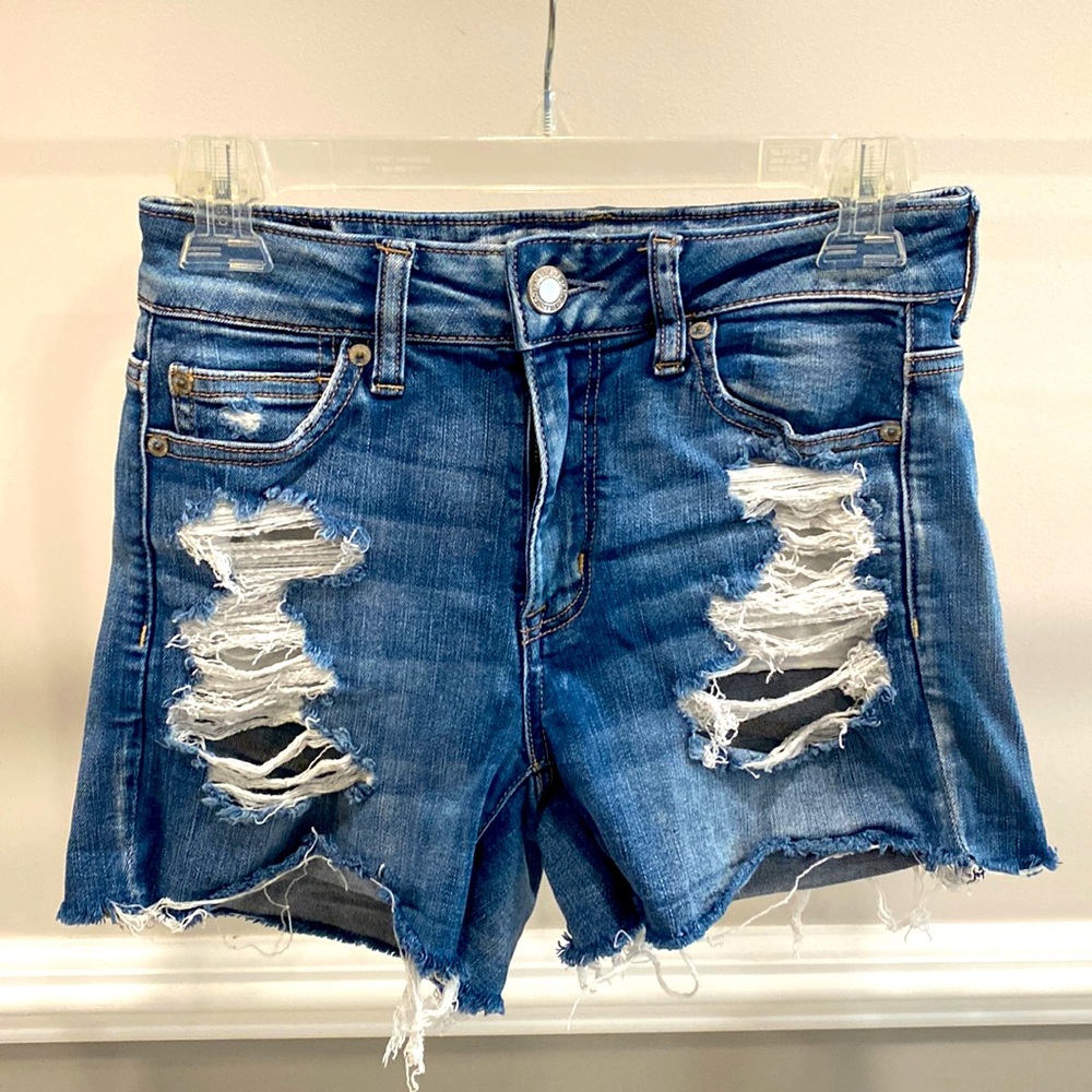 American Eagle Stretch Jean Shorts Size 4